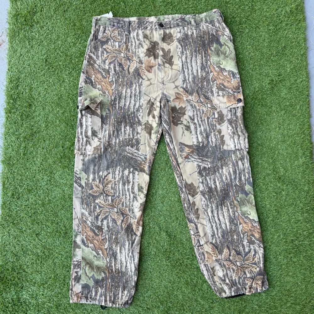 Vtg Liberty‎ Hunting Camo Cargo Pants Mens XL Realtree Cotton Blend USA Gorpcore